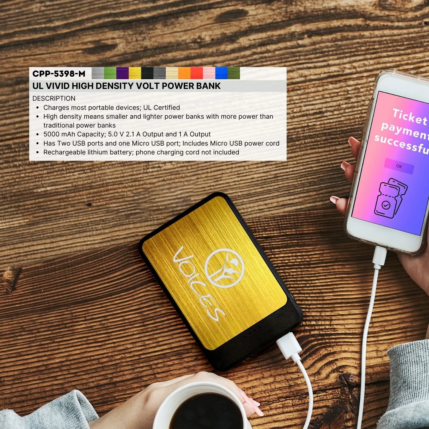 UL VIVID HIGH DENSITY VOLT POWER BANK 20