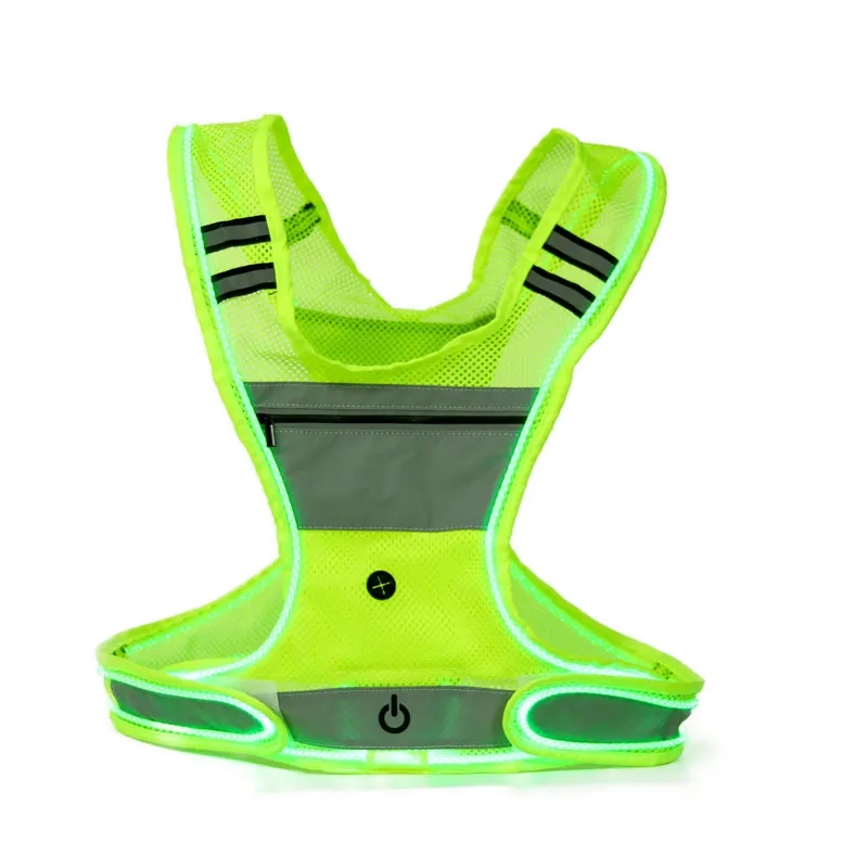 LED Light Emitting Mesh Reflective Vest 3