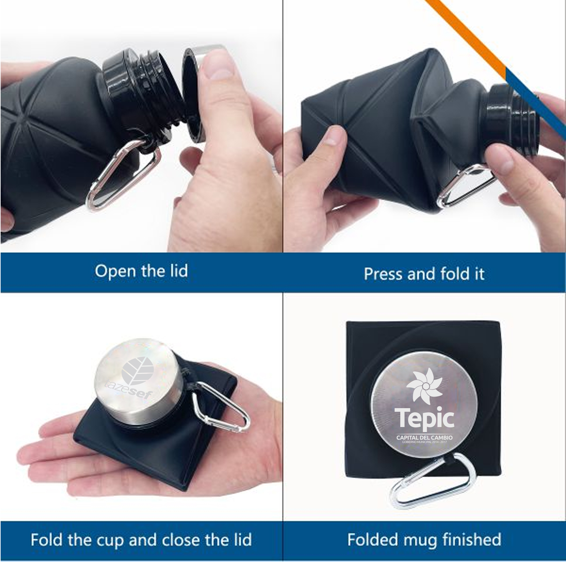 Dimon Collapsible Water Bottle 5