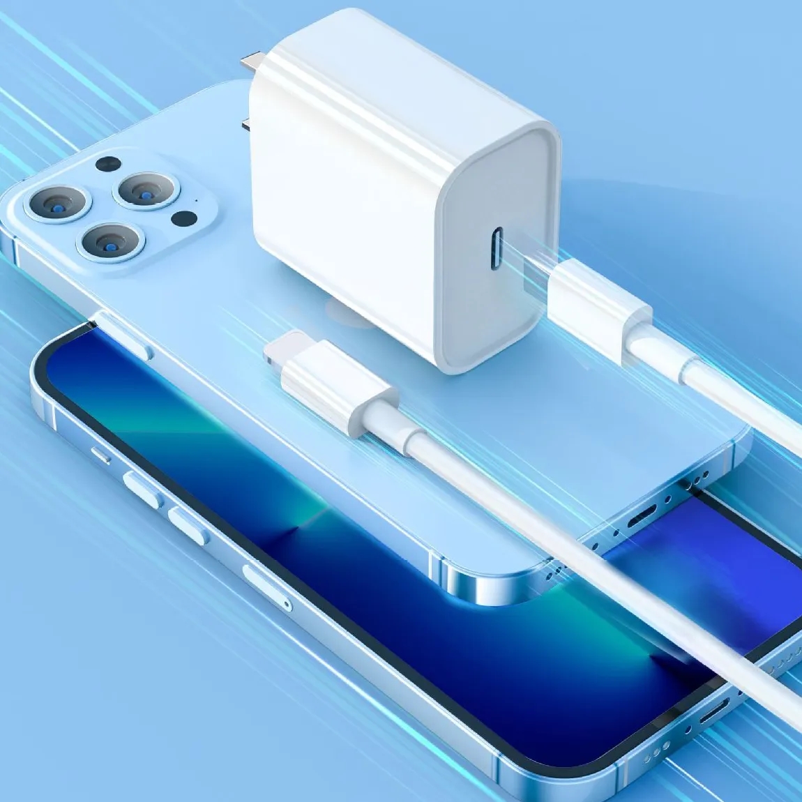 20W PD USB C Wall Charger Adapter with 3.3FT Cable 4