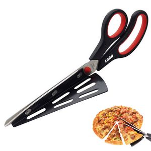 Pizza Scissors With Side Spatula And Ergonomic Handle 32
