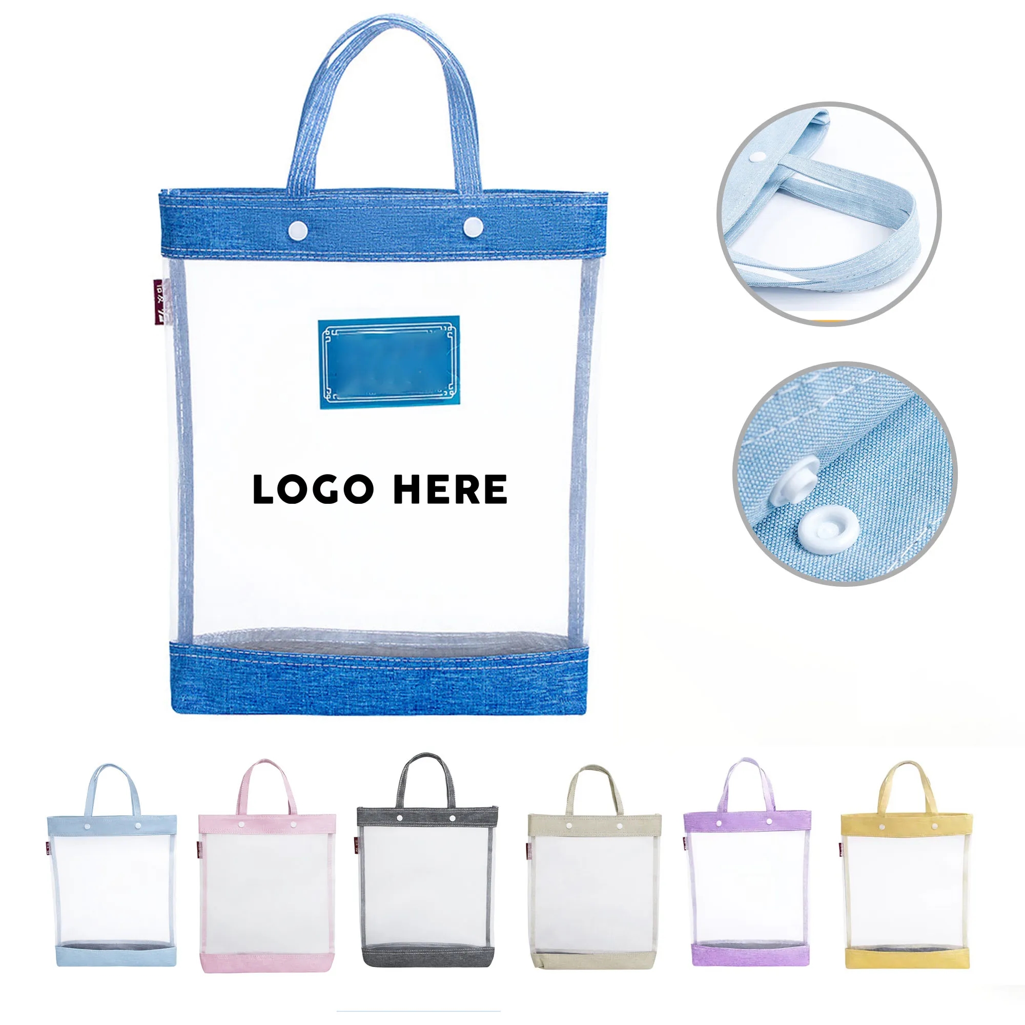 Mesh Zipper Pouch Durable Carry Out Bag 6