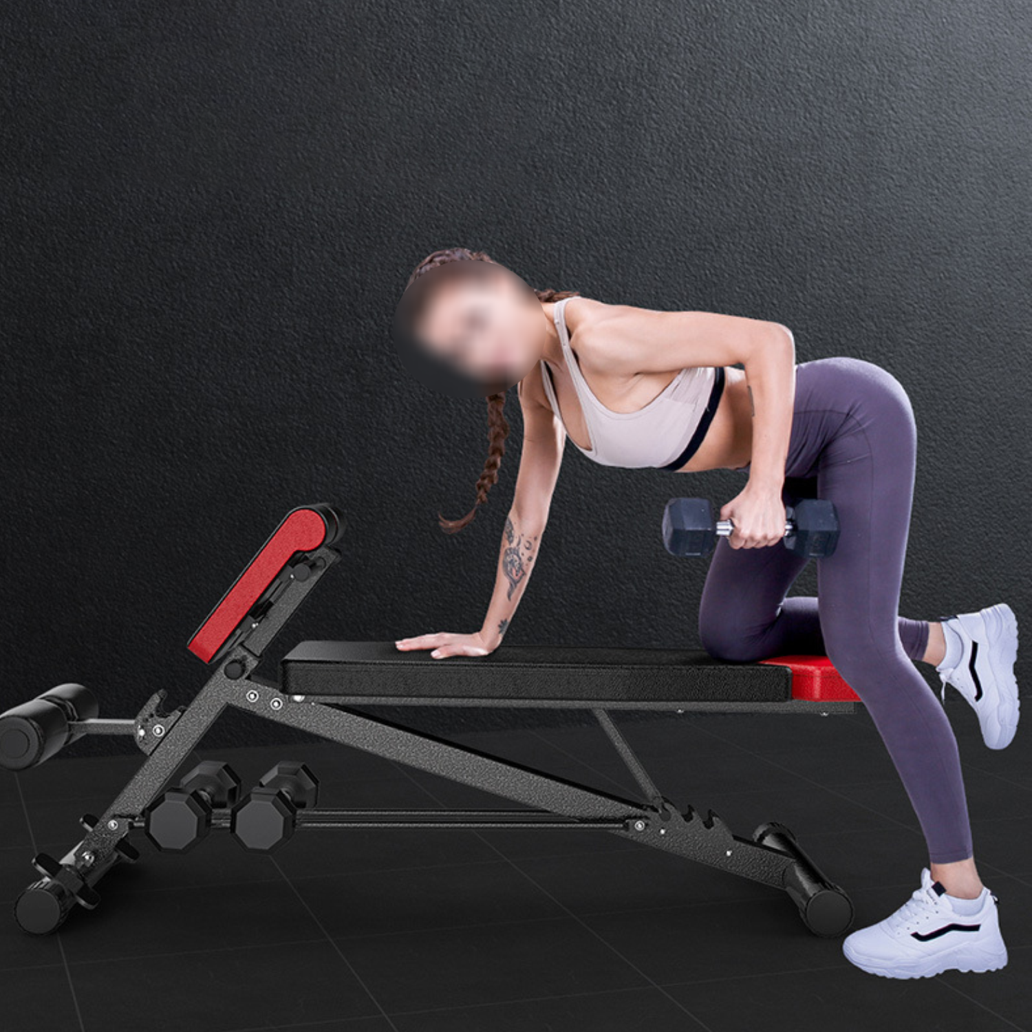 Foldable Adjustable Multi Function Fitness Bench 4