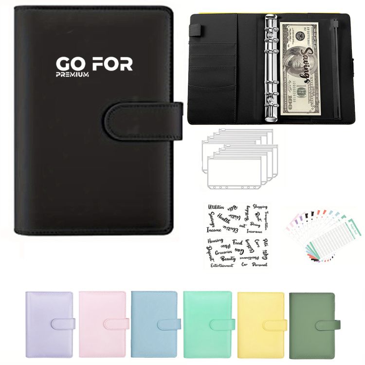 A6 PU Leather Budget Binder 3