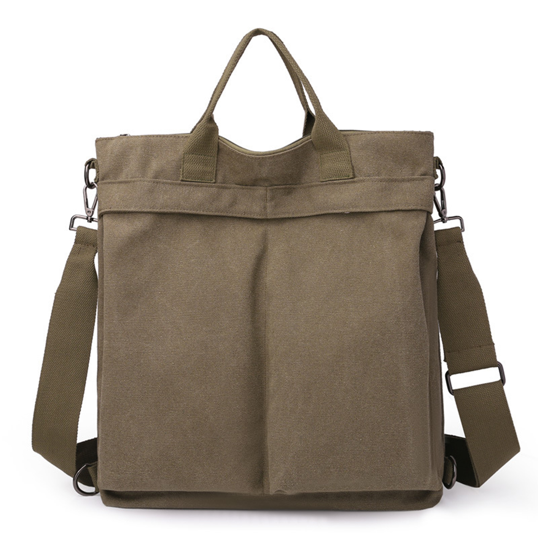 Portable Adjustable Straps Canvas Backpack 5