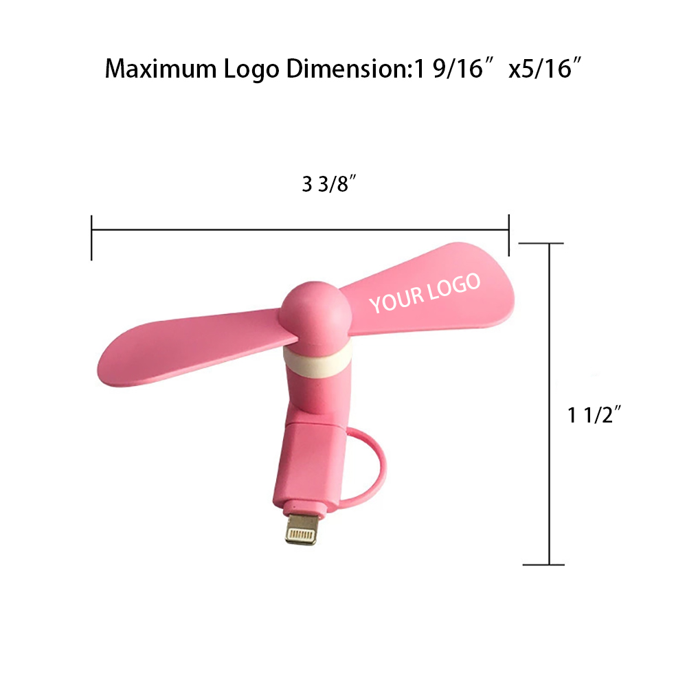 Portable 2 In 1 Mini Phone Fan 3