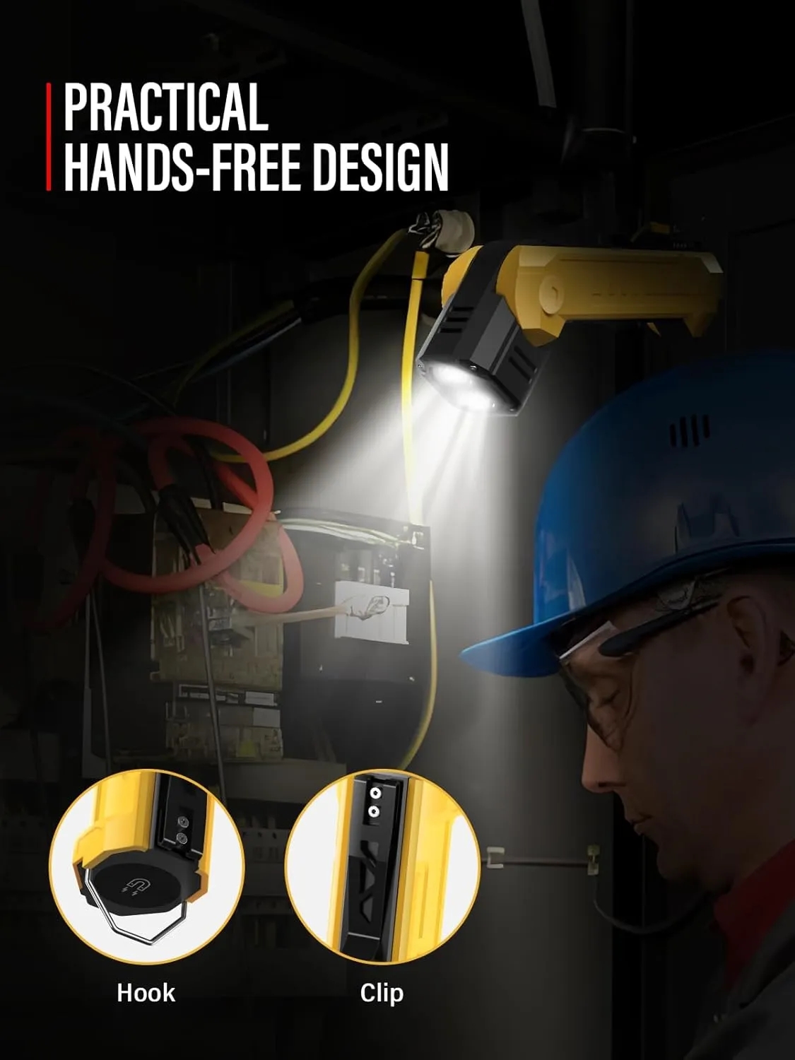 LED Spotlight 3000mAh Rechargeable Work Light 6