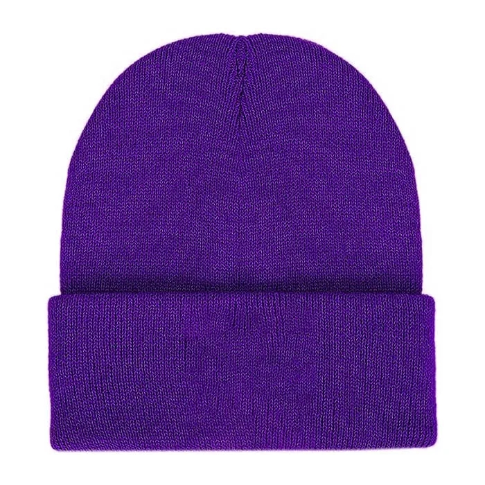 12" Long Knit Beanie with Cuff 8