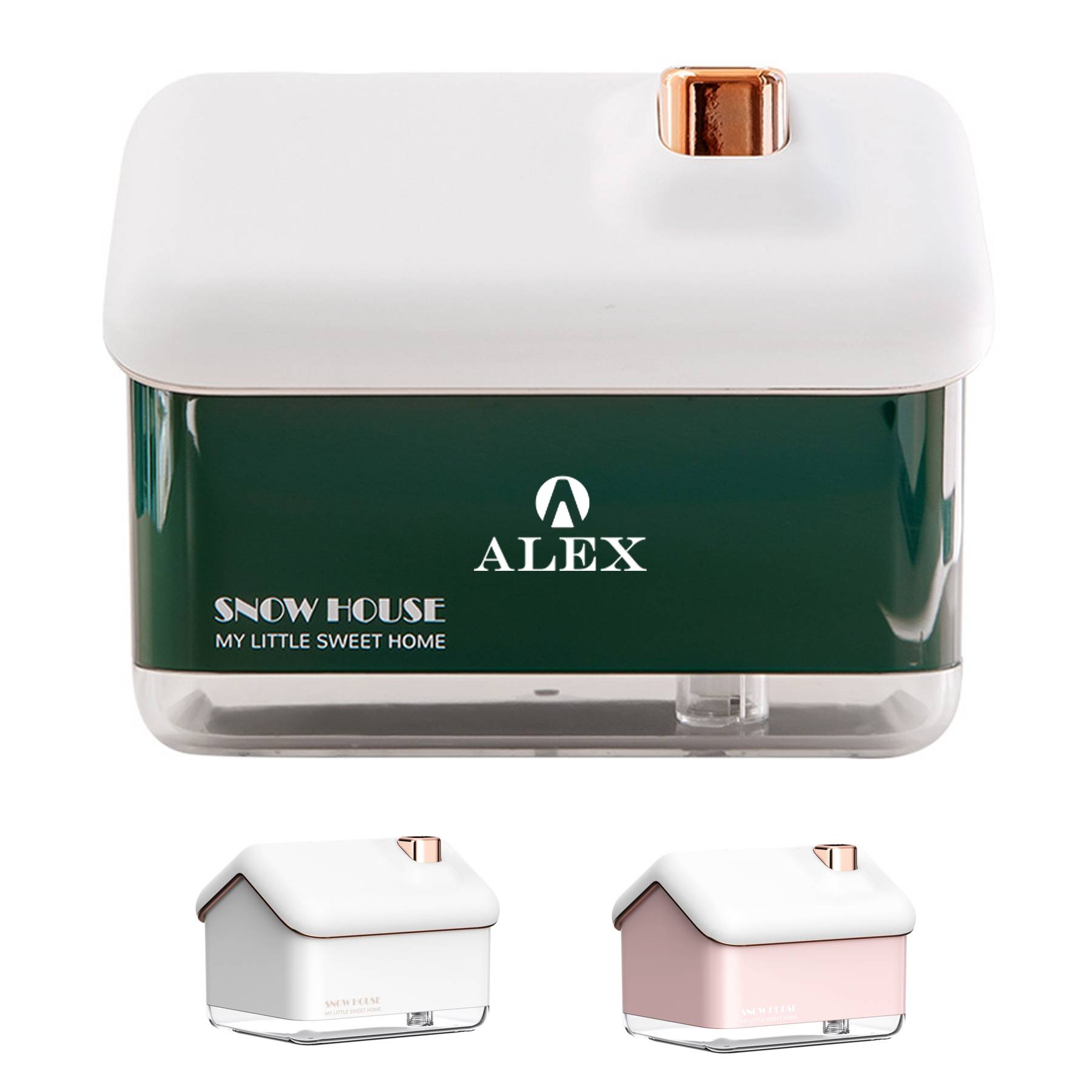 Snowy House Mini Night Light Humidifier 1