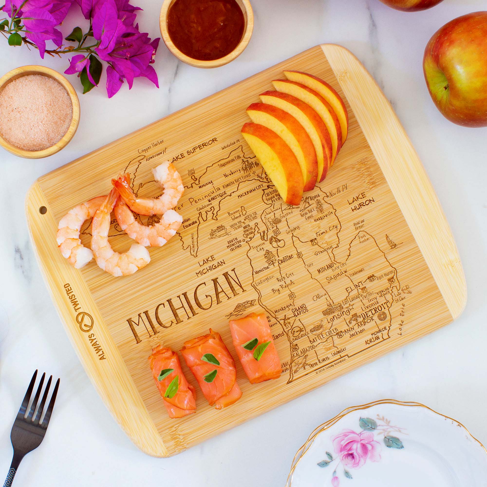 A Slice of Life Michigan Serving & Cutting Board 2