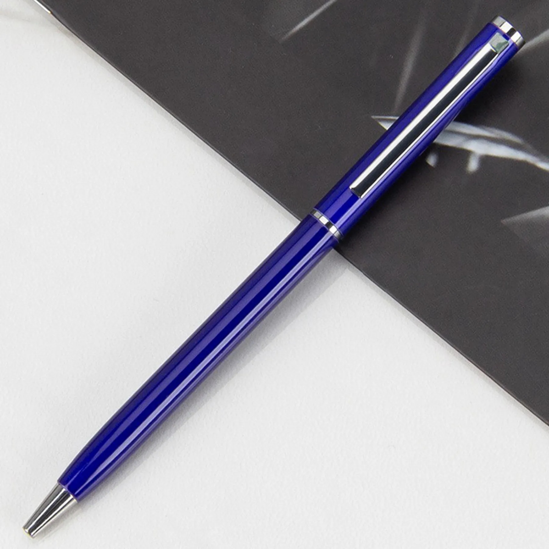 Metal Twist Slim Ballpoint Pen 16