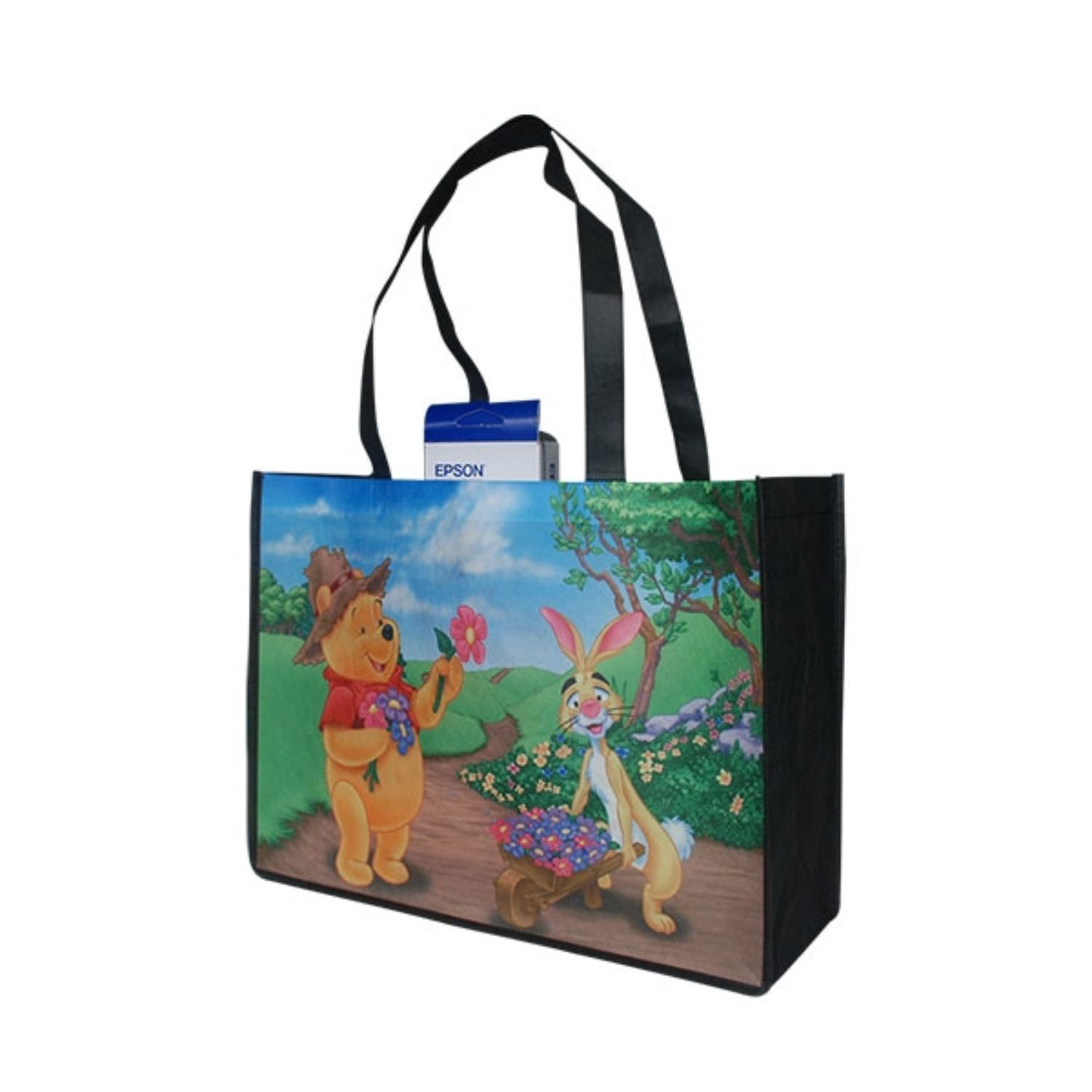 100 GSM Large Full Color Shopping Tote Bag with 8" Gusset (12" x 13" x 8") 2