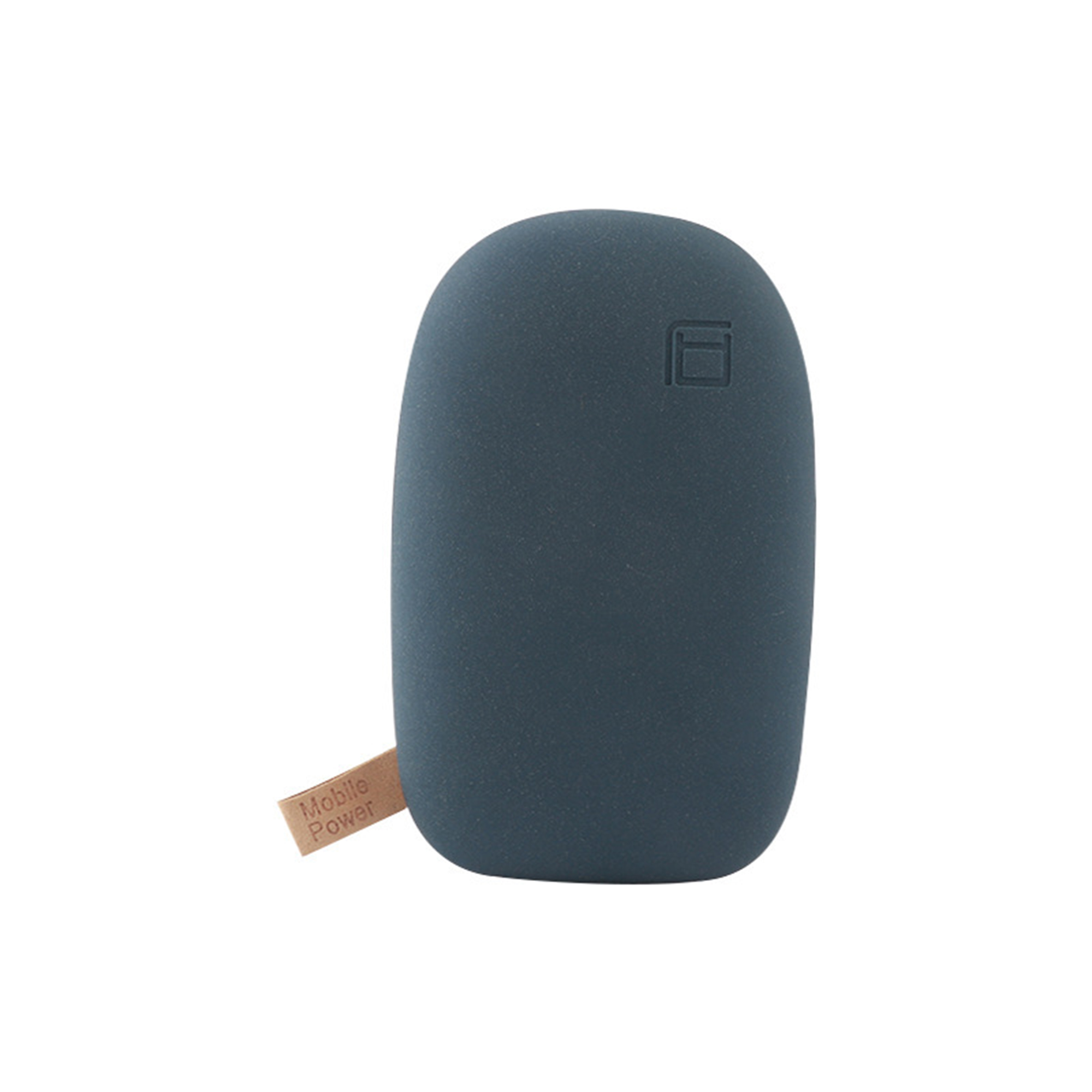 Pebble Shape Mobile Power Bank 5000 Milliamp Hour Dual Output 5.4" X 3.2" X 2.5" 1