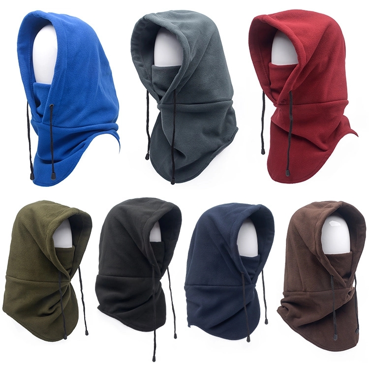 Multifunctional double layer polar fleece scarf mask 2