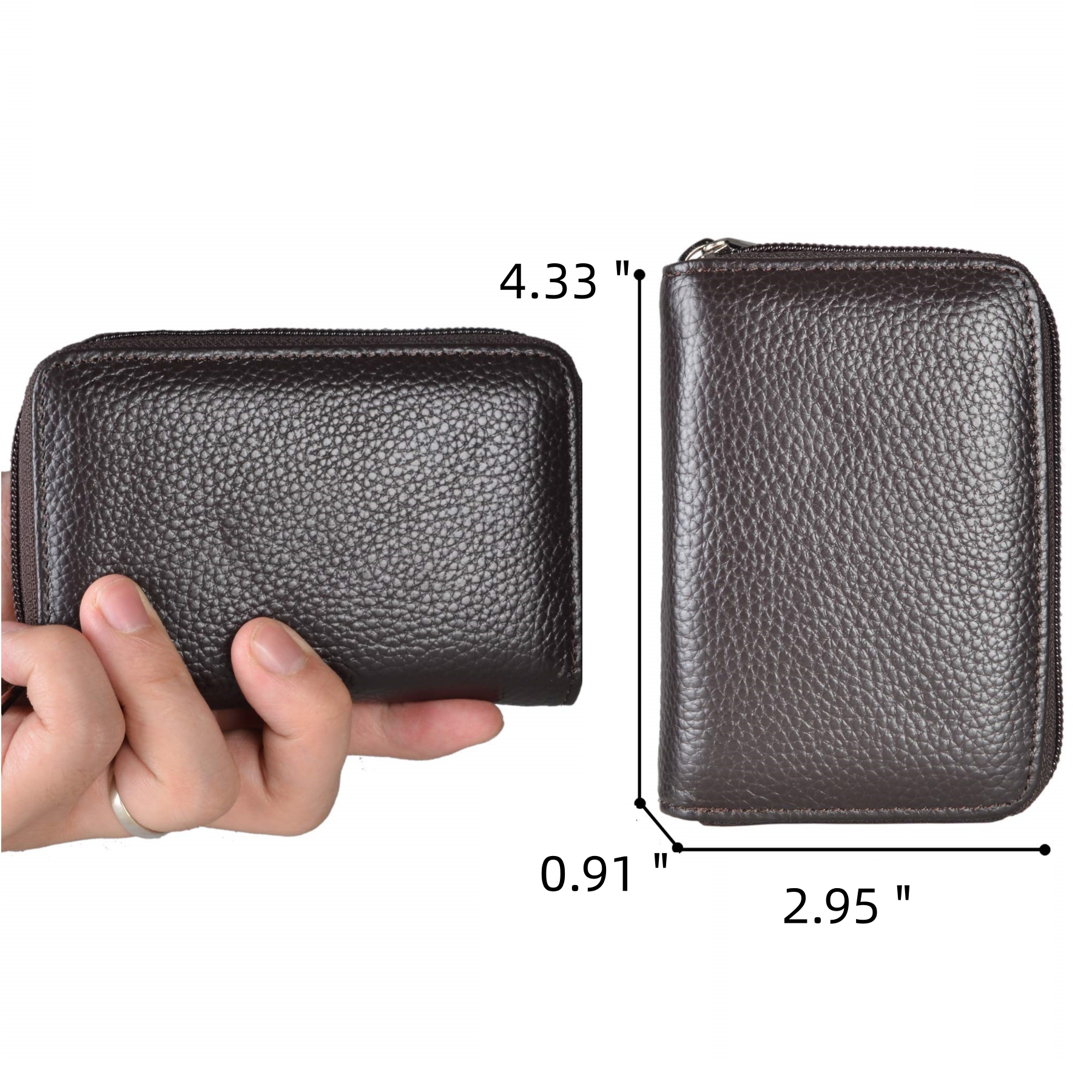 RFID Leather Credit Card Case Wallet 3