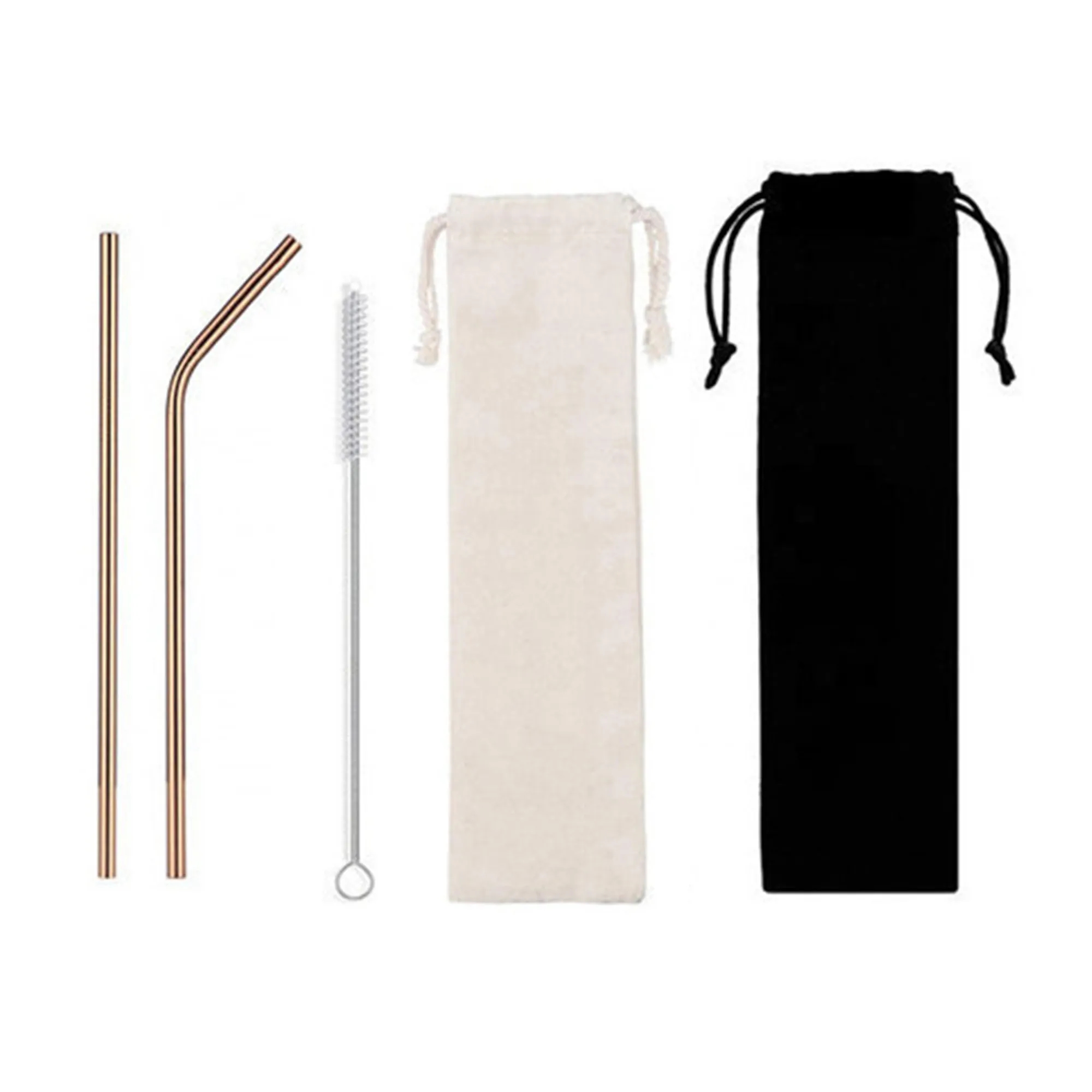 3 In 1 Reusable Stainless Steel Straw Set 19
