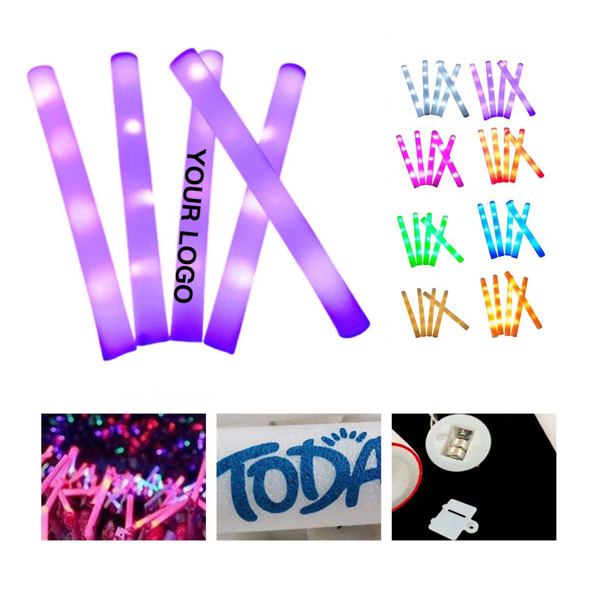 LED Foam Glow Stick with Battery Powered Design 2