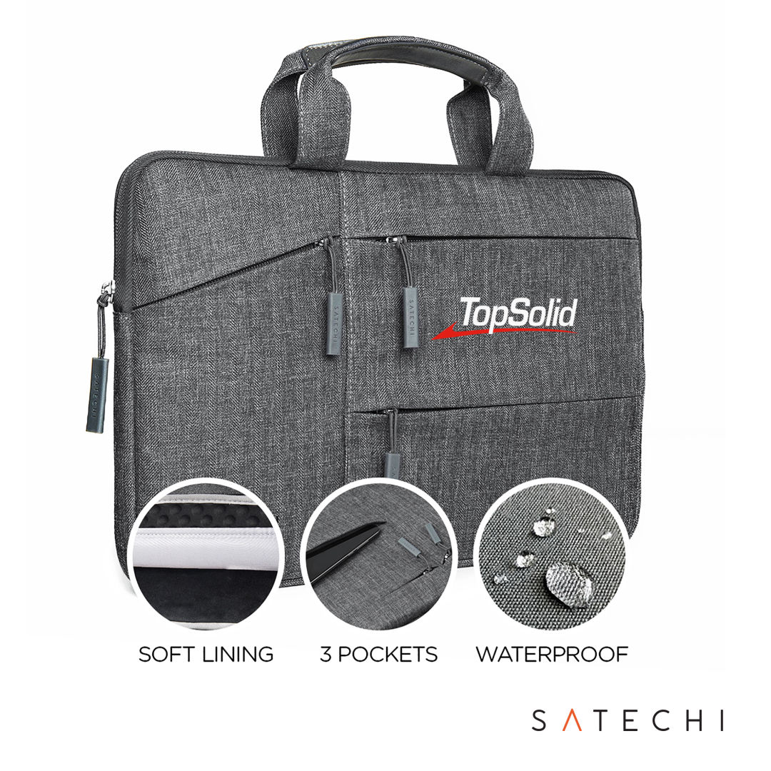 SATECHI® Water-Resistant Laptop Carrying Case w/ Pockets 9