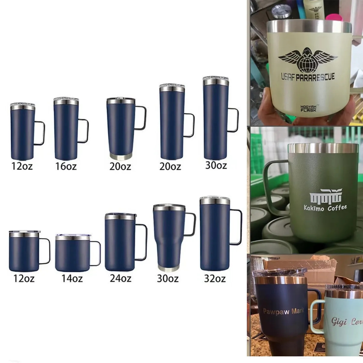 24oz Stainless Steel Vacuum Thermo Mug with Sealing Lid 4