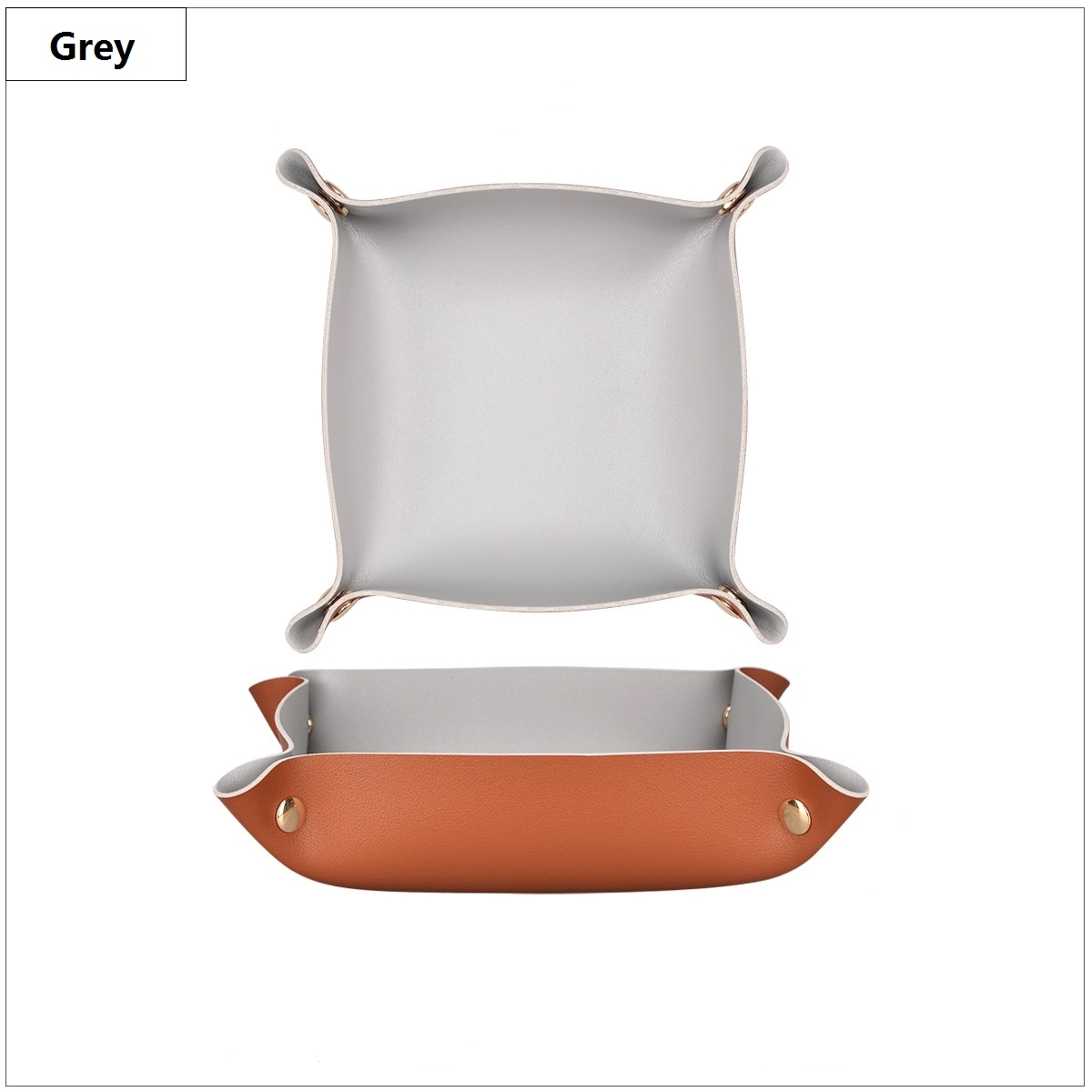 PU Leather Catchall Valet Tray 10