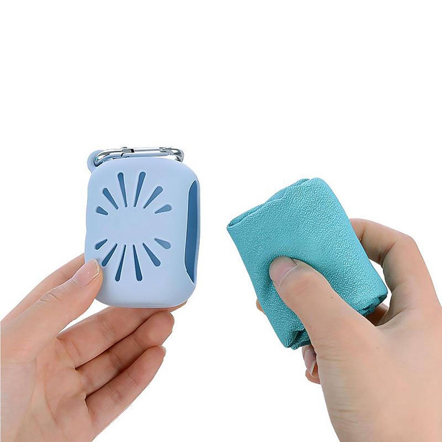 Microfiber Sports Cooling Towel w/ Silicone Case 6