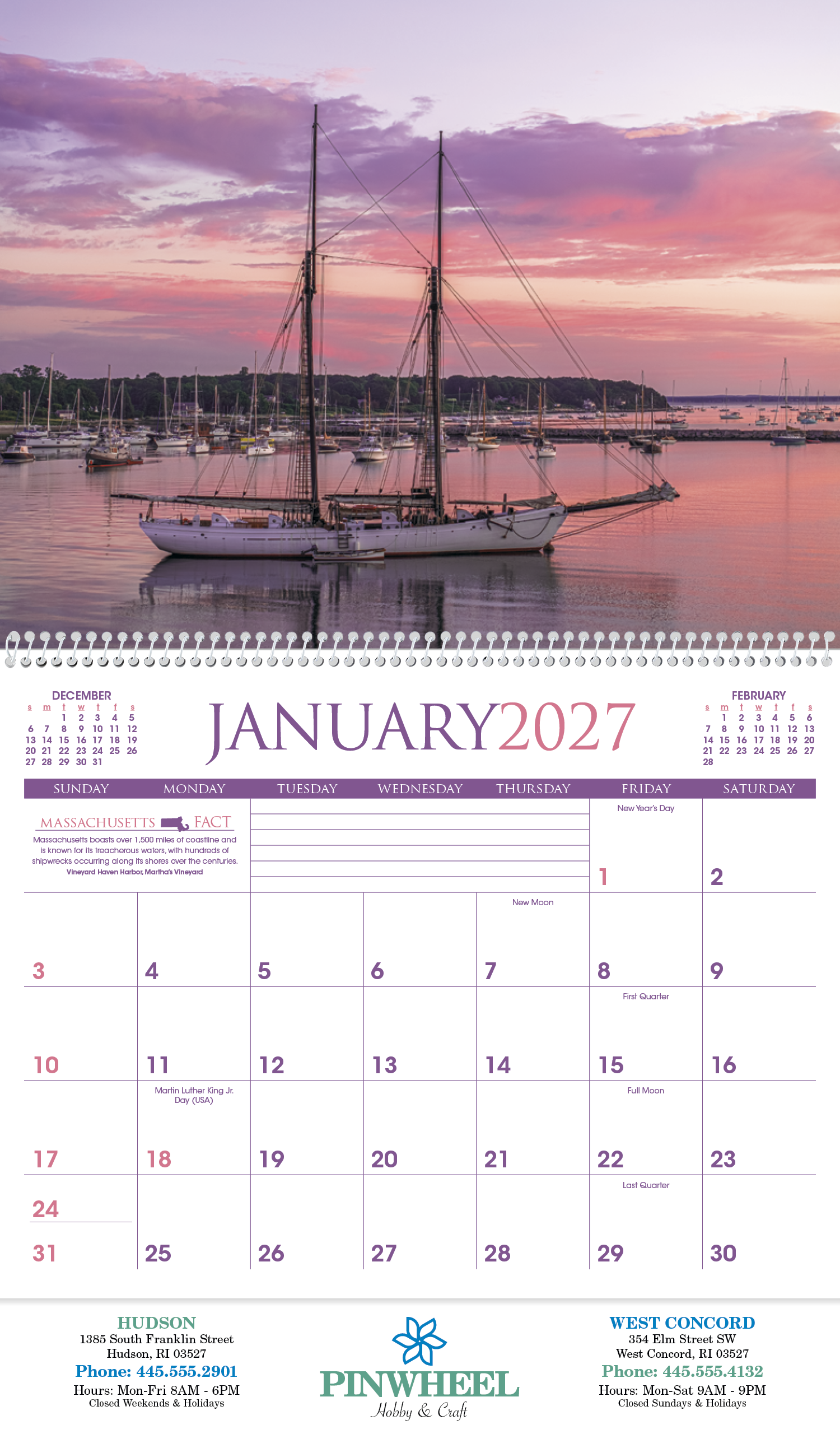 Triumph® Calendars New England Calendar 79