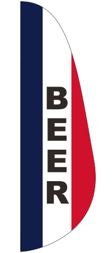 "BEER" 3' x 10' Message Feather Flag 1