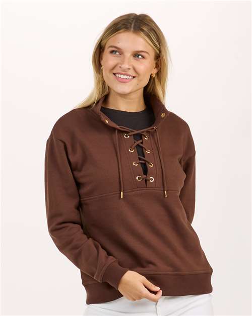 Women's Lace Up Pullover - BW5401 28