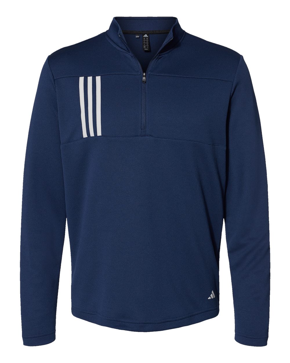 Men's 3-Stripes Double-Knit Quarter-Zip Pullover - A482 46