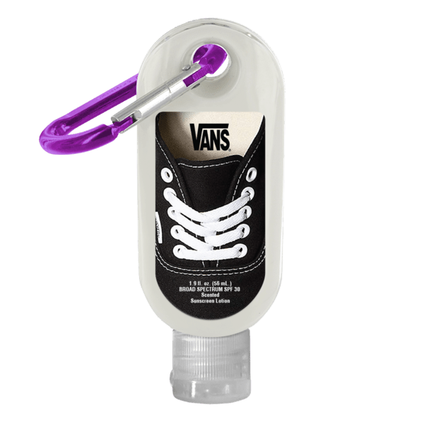 1.9 oz. SPF 30 Sunscreen in Clear Bottle with Carabiner 3