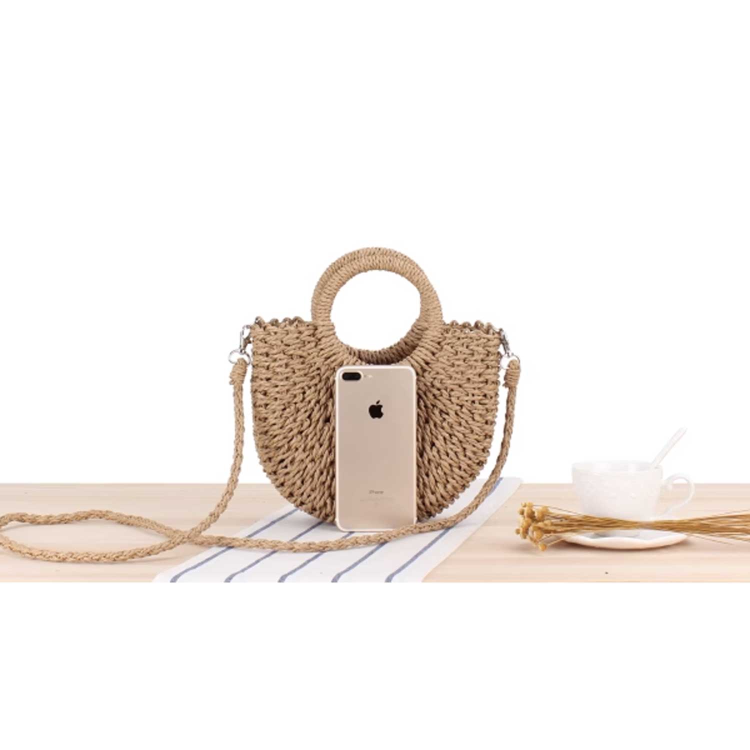Seaside Woven Hobo – Boho Beach Sling Bag 6