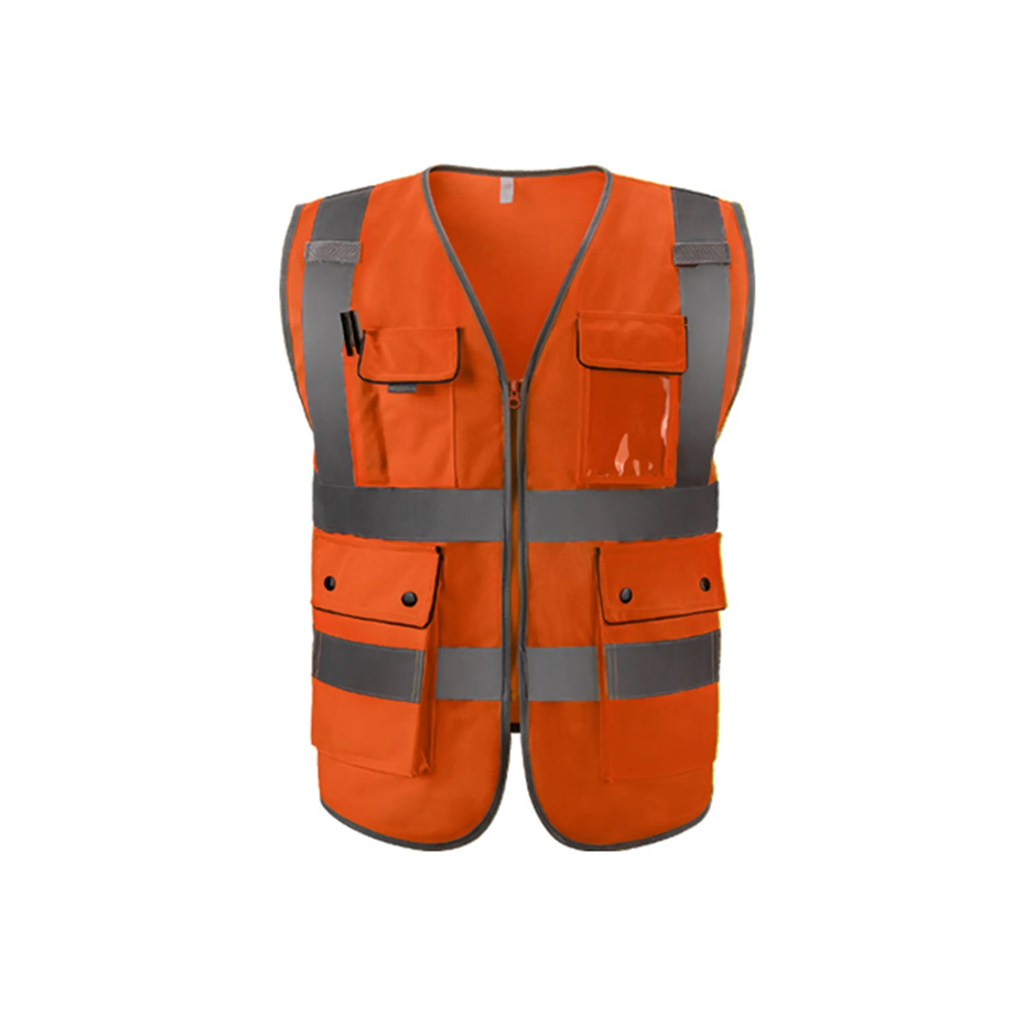Reflective Vest Traffic Safety Clothing Multiple Pockets 4