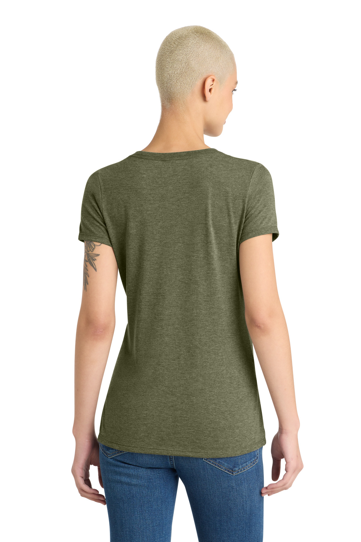 District Women's Perfect Tri V-Neck Tee. DM1350L 86