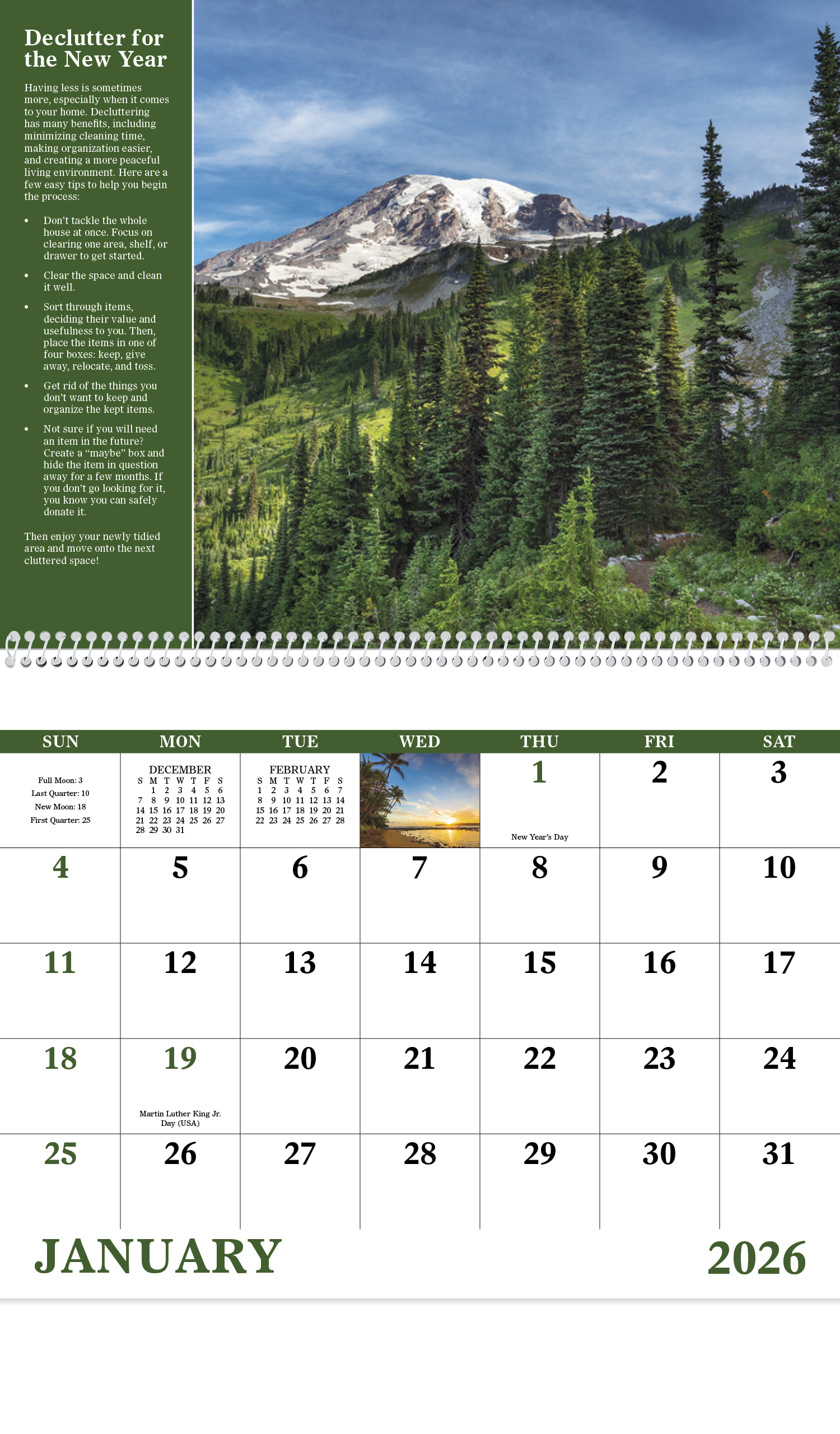 Good Value™ Healthy Living - Spiral Calendar 54