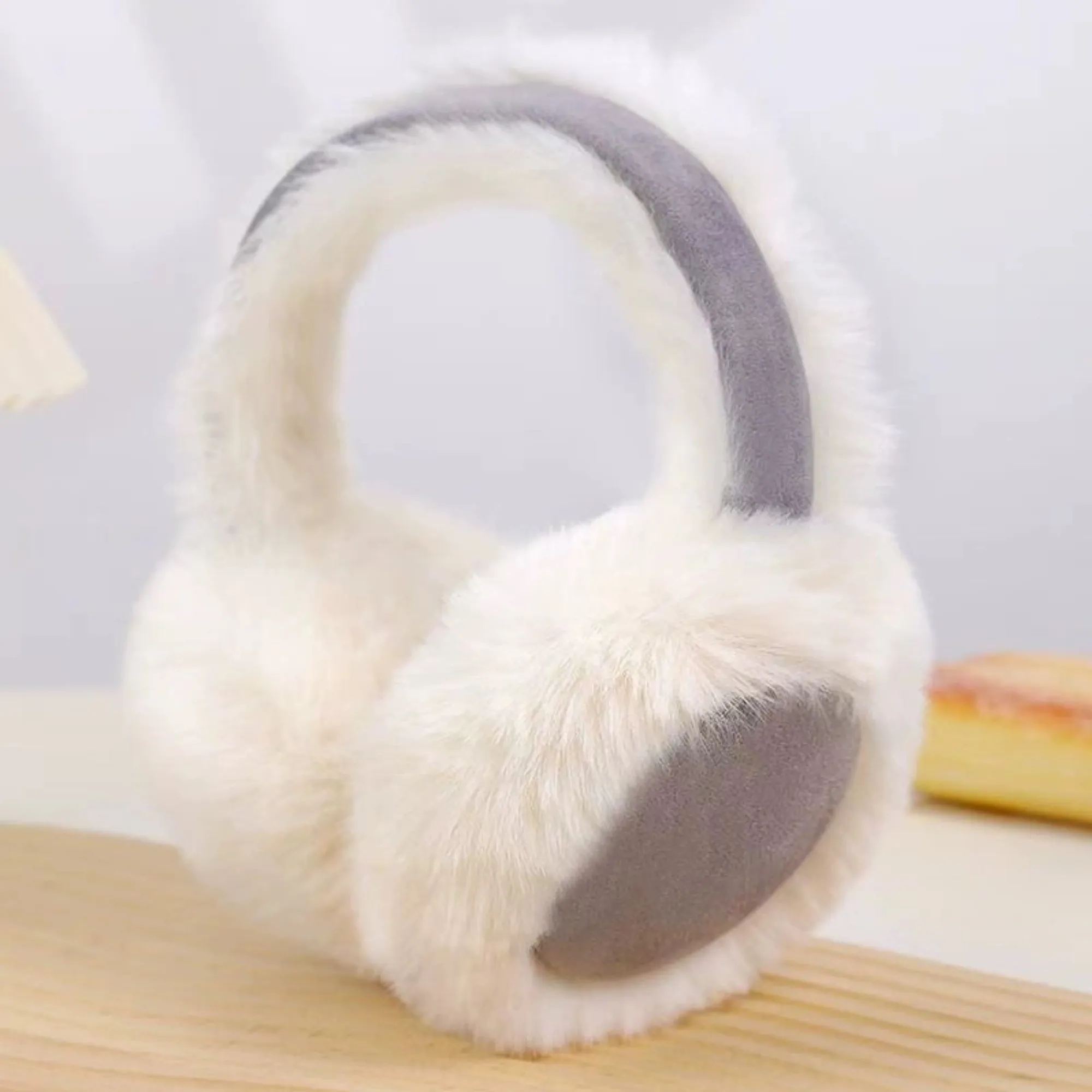 Womens Winter Plush Earmuffs Ear Warmers Foldable 1