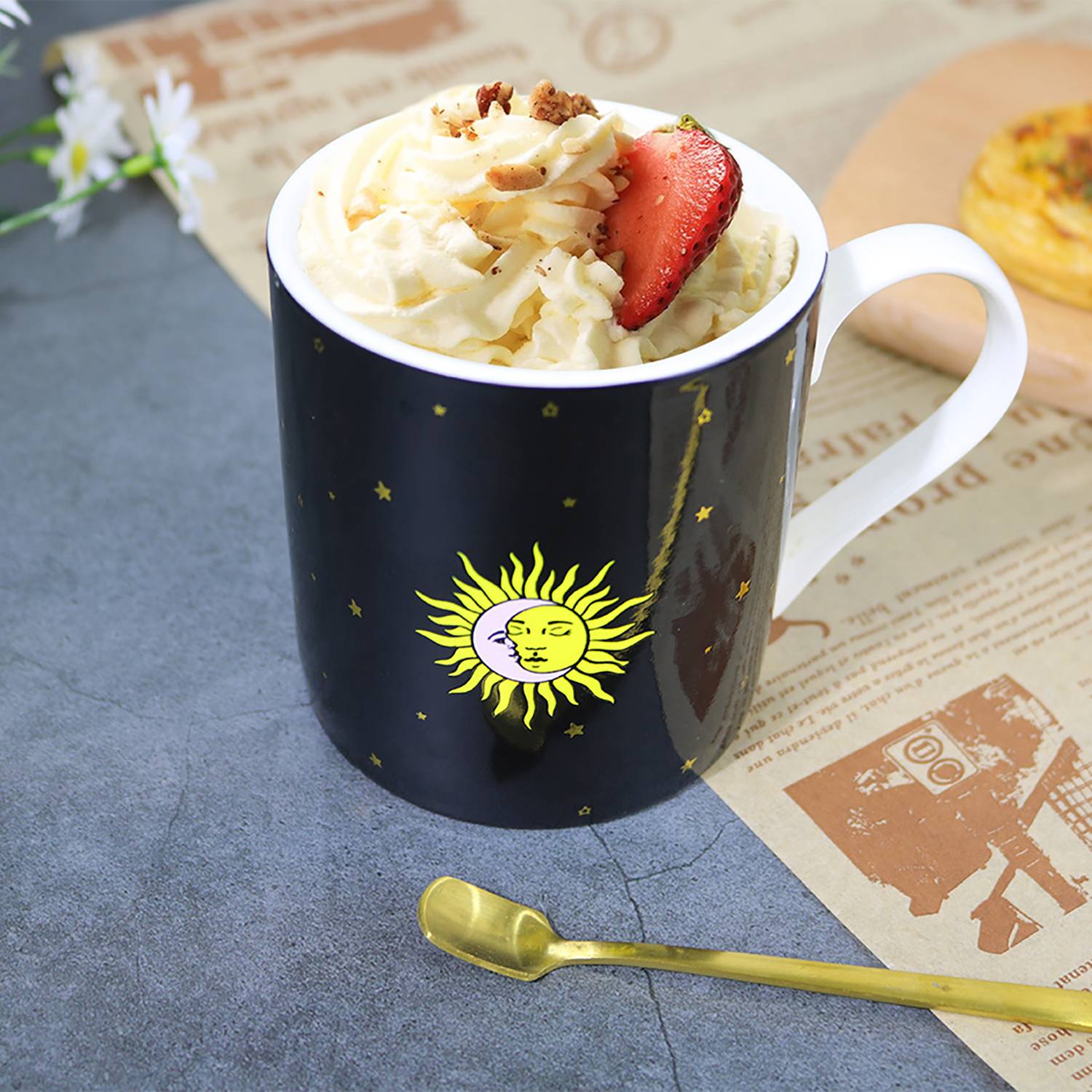 13oz Creative Color-Changing Ceramic Mug for Houehold Office 3