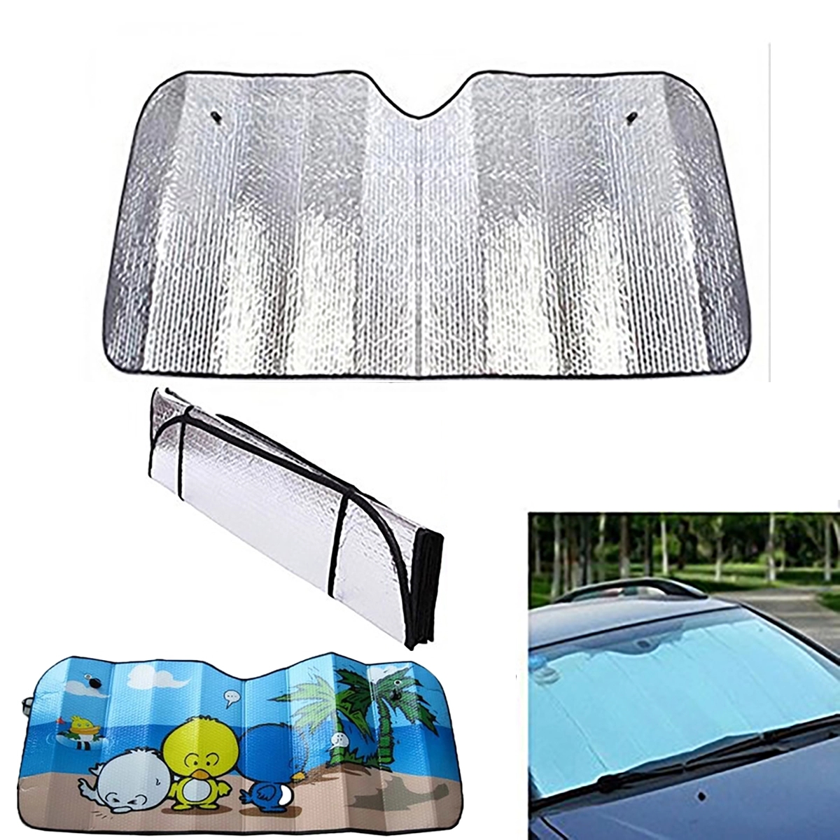 Foldable Reflective Sun Visor 1