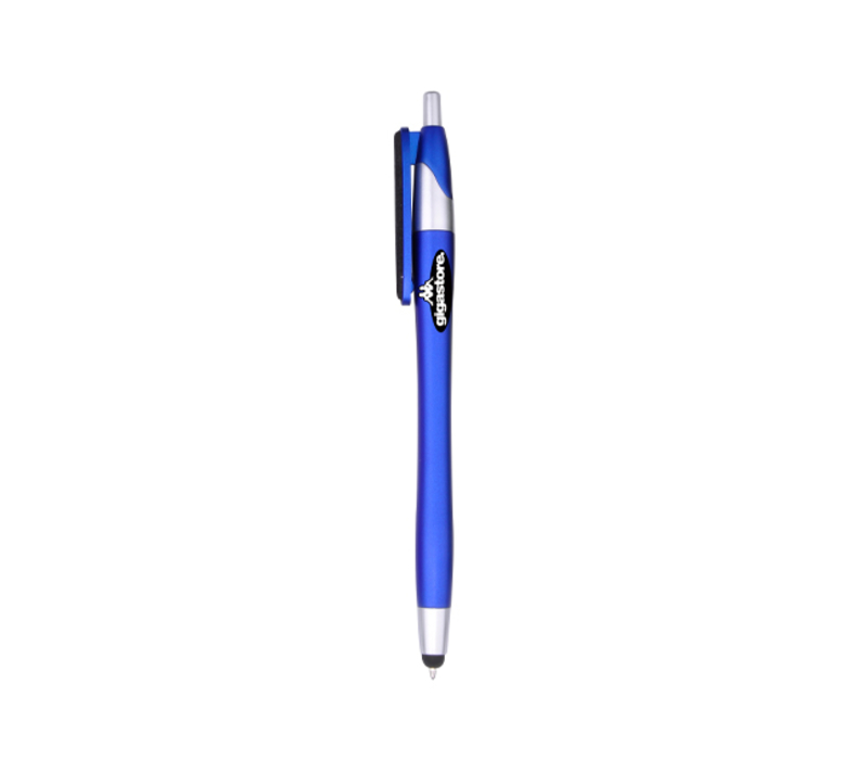 Metallic Colored Barrel Stylus Pen and Screen Cleaner 6