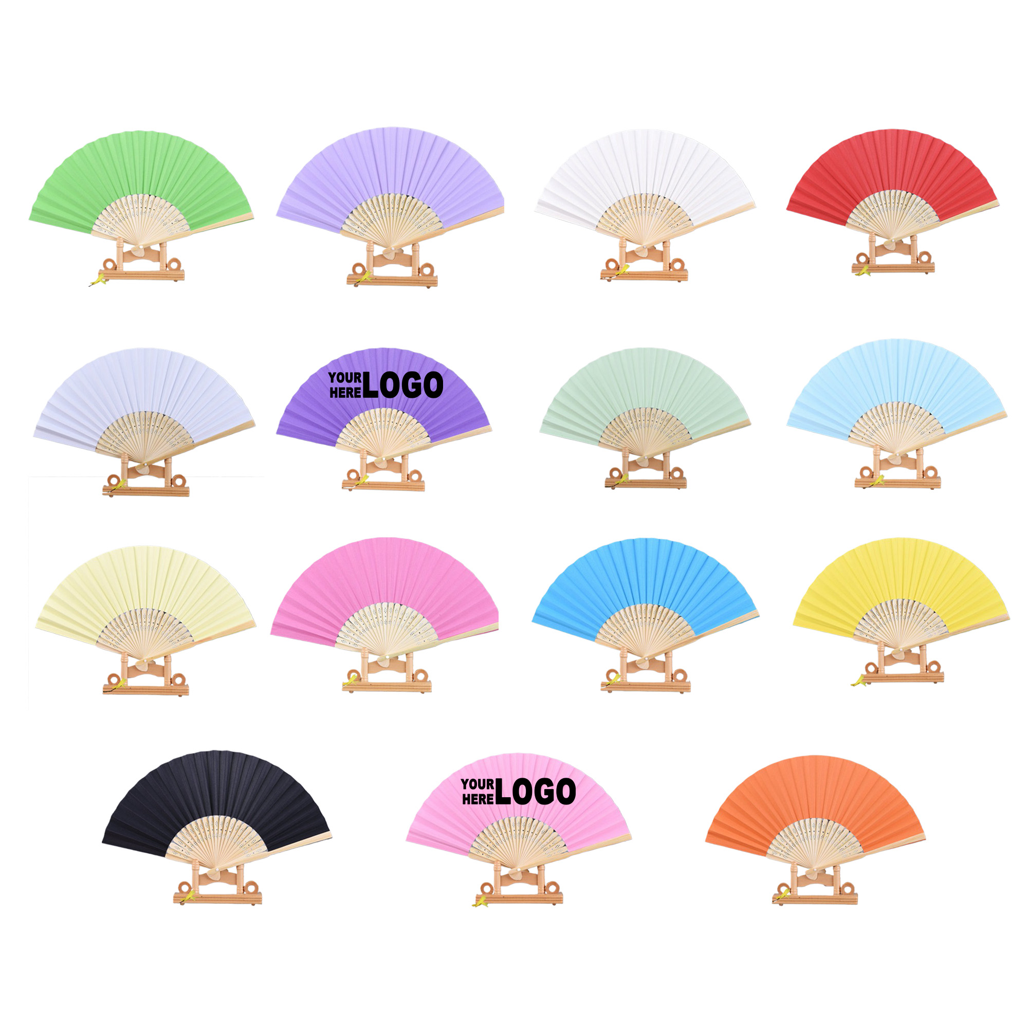 Custom Eco-Print Hand Fan 3