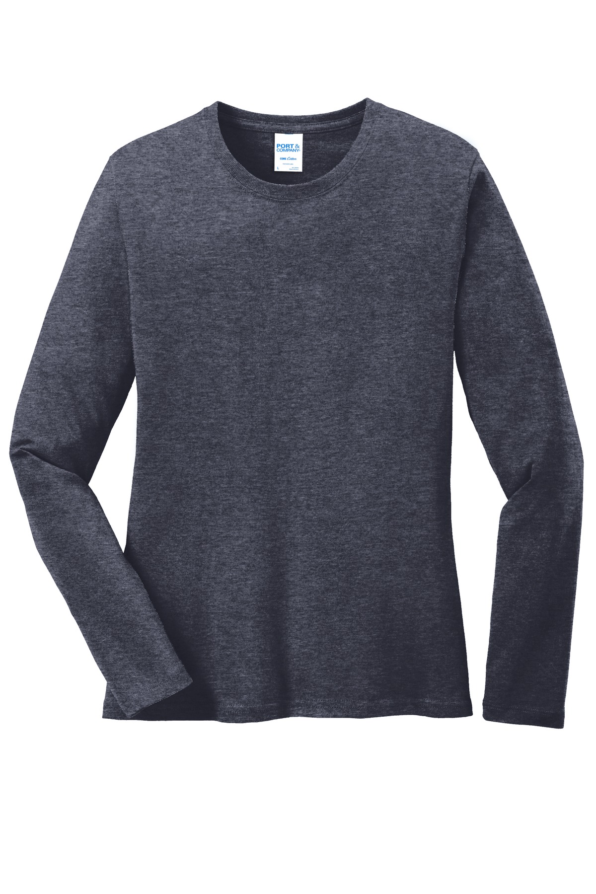 Port & Co Women's Long Sleeve Core Cotton Tee. LPC54LS 120