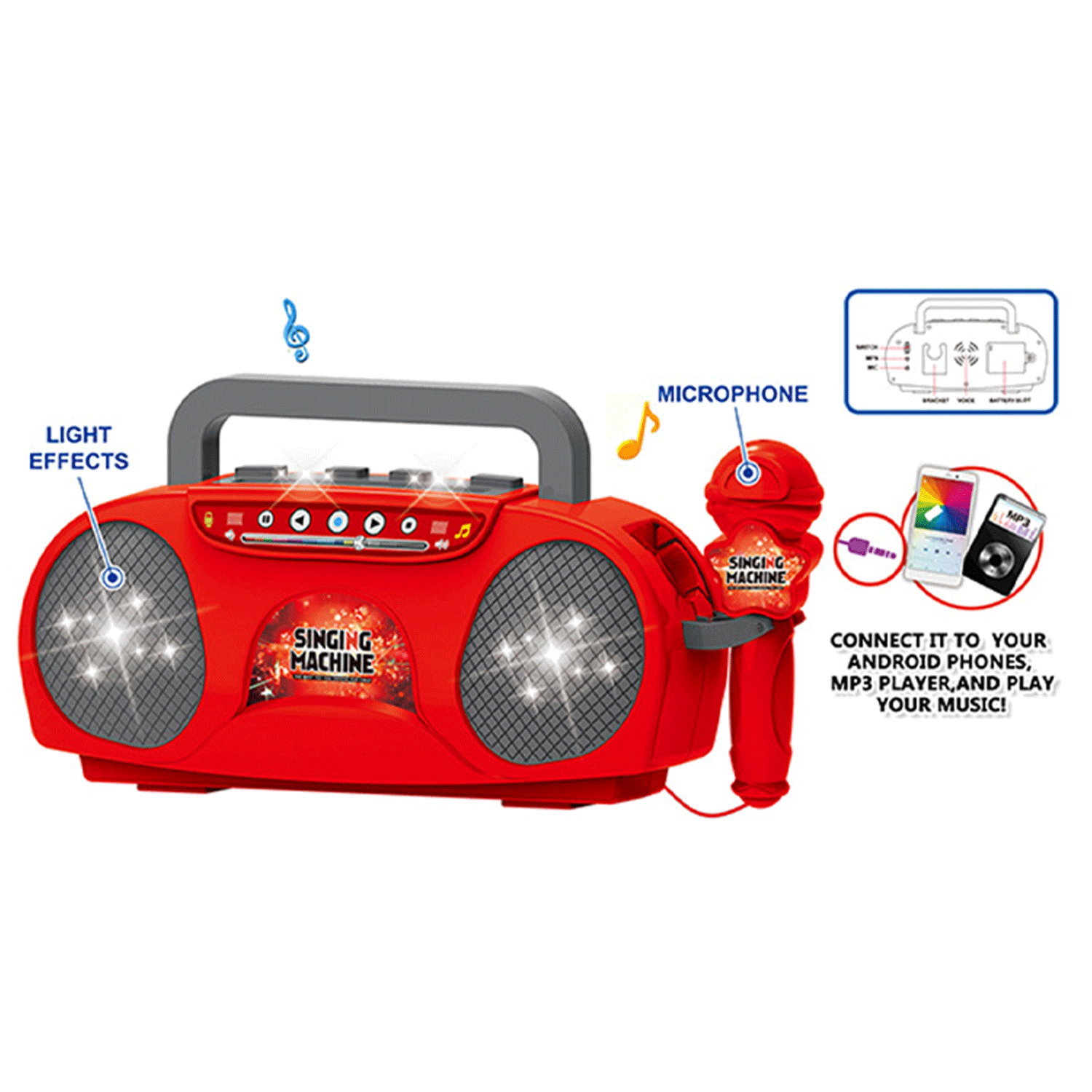 Baby Electronic Musical Instrument Kids Toy Microphone Set 8
