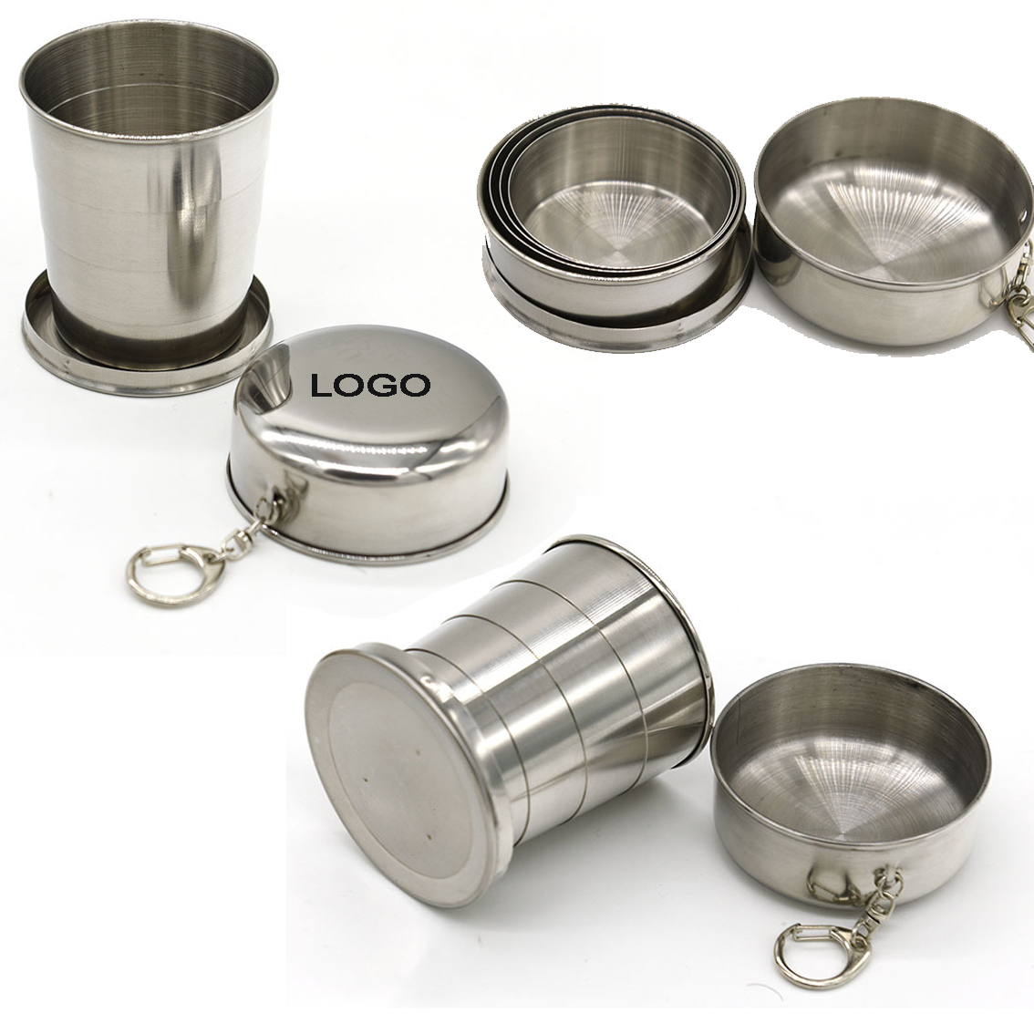 Stainless Steel Collapsible Travel Cup 8oz 1