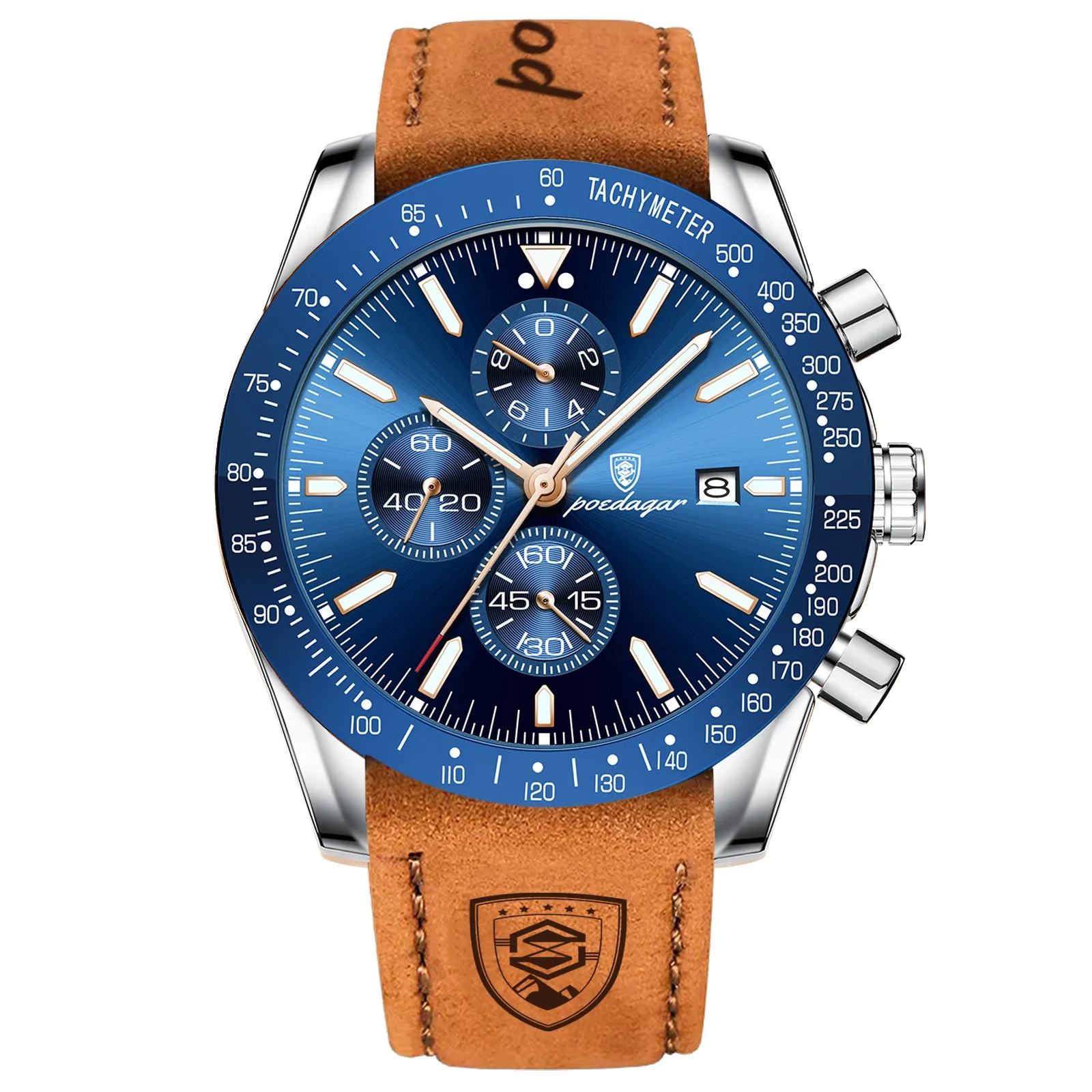 Waterproof Luminous Men'S Watch Silicone Tape 3