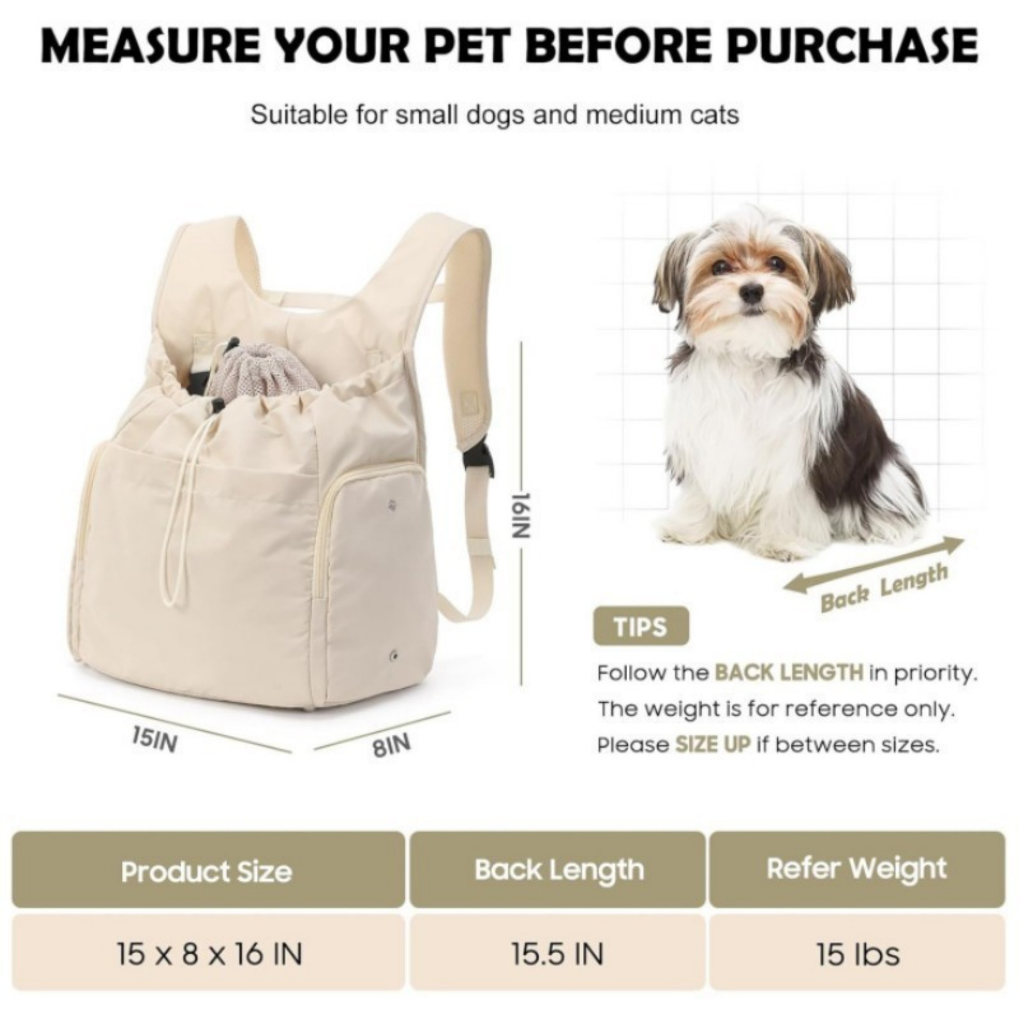 Dog Front Carrier Backpack 3