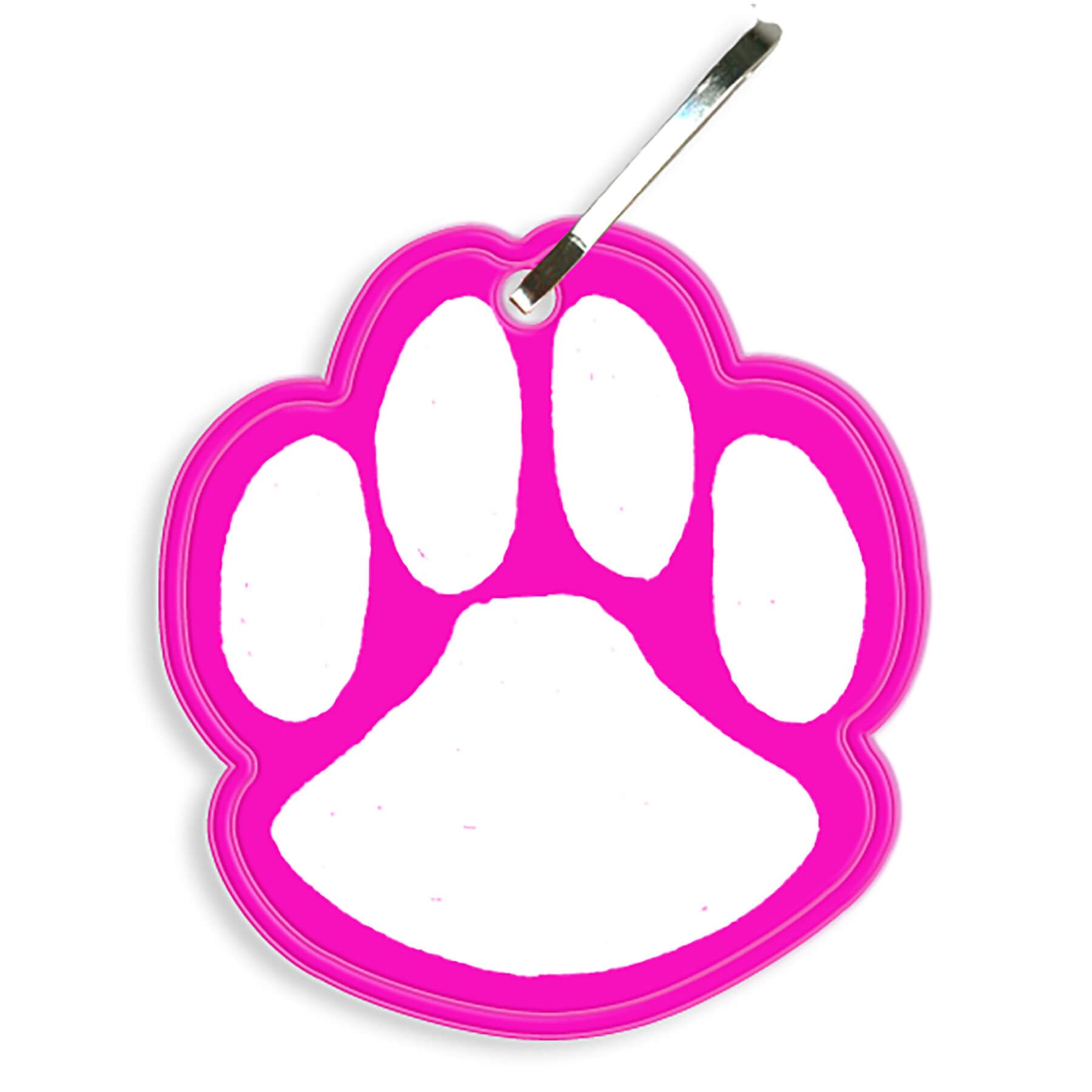 Paw Print Reflective Zipper Pull 23