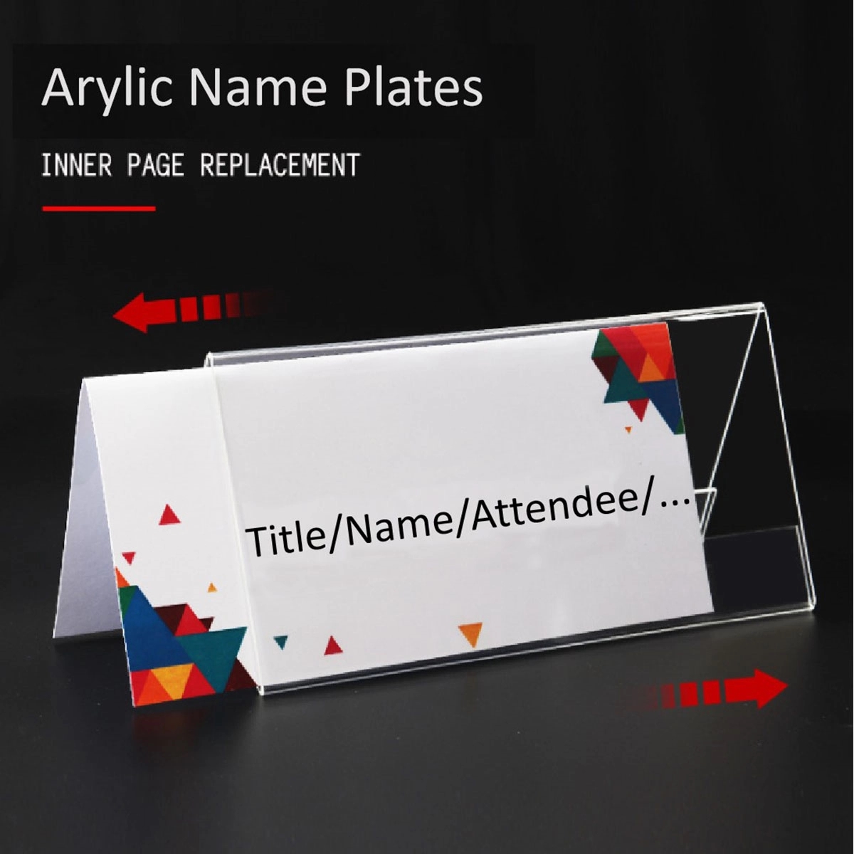 Durable Acrylic Desk Name Plate 2