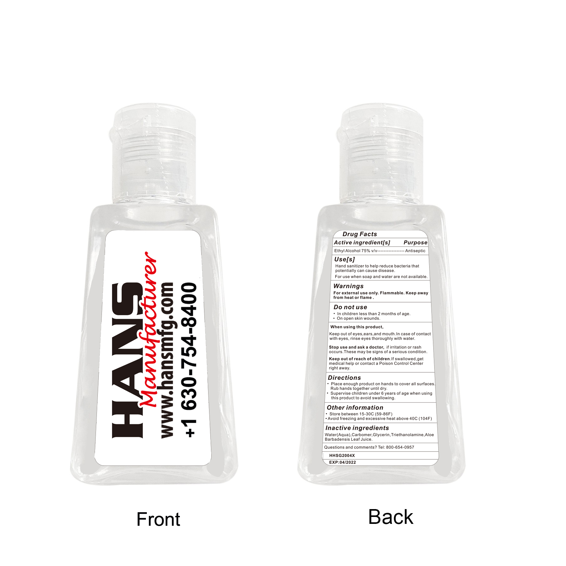 Hand Sanitizer Gel 1 oz (30ml) 4