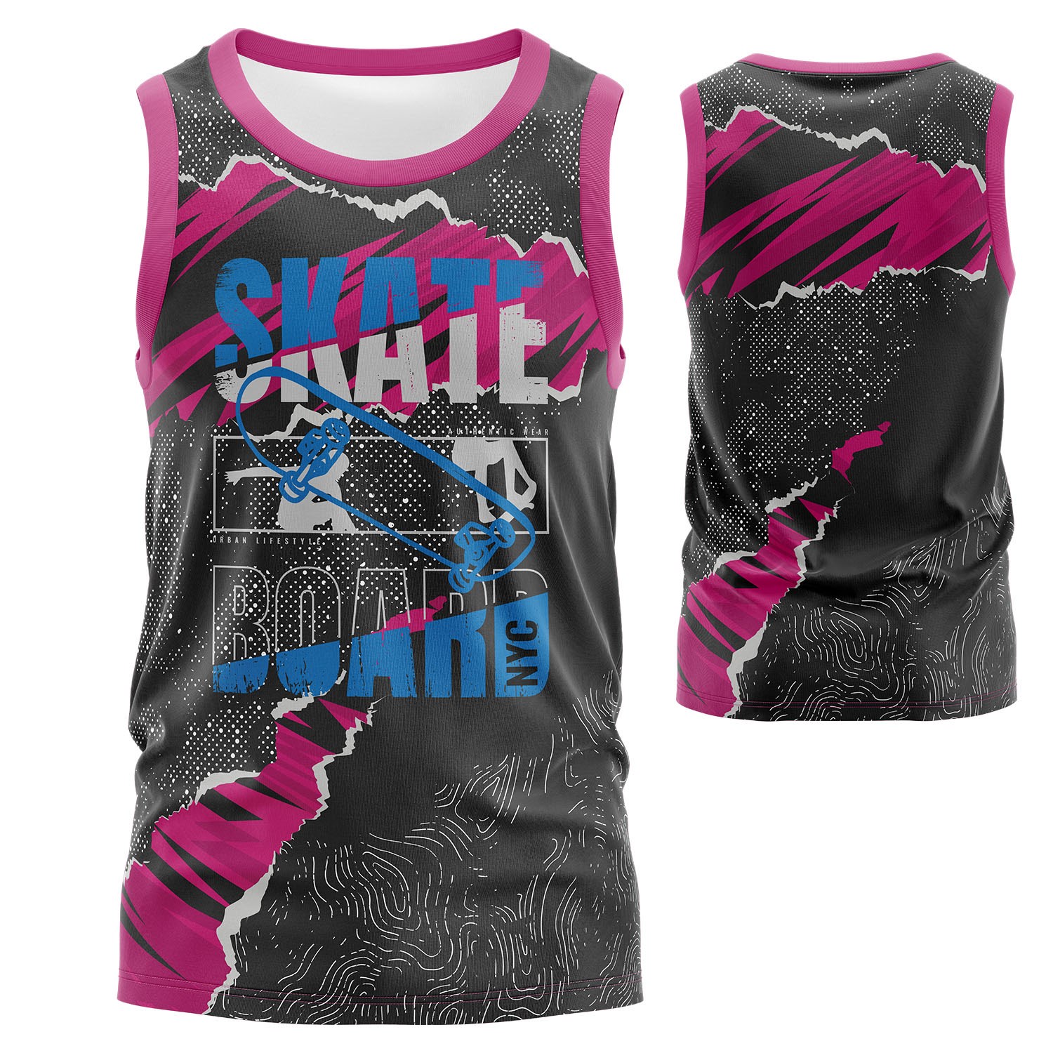Youth 160 GSM Brushed Milk Silk Sublimation Tank Top 3