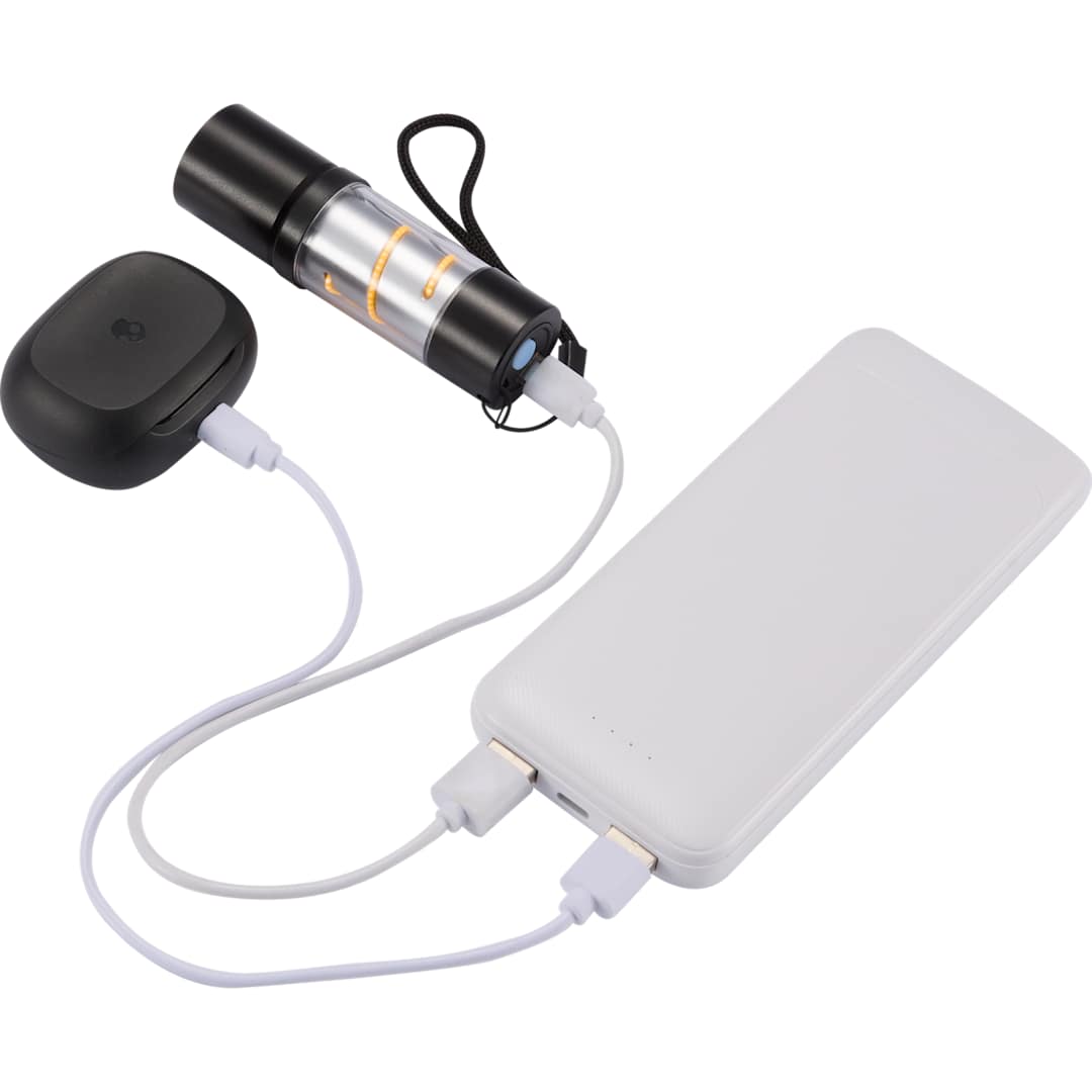 Pwr Pal 10000 mAh Power Bank with Integrated Cable 45