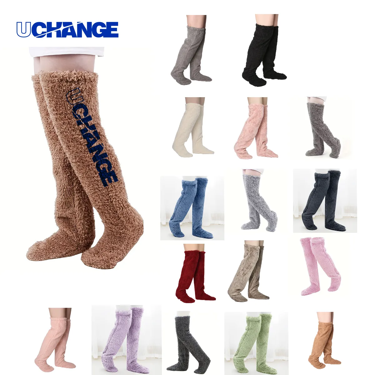 Ultra-Soft Knee-High Fleece Warm Socks 8